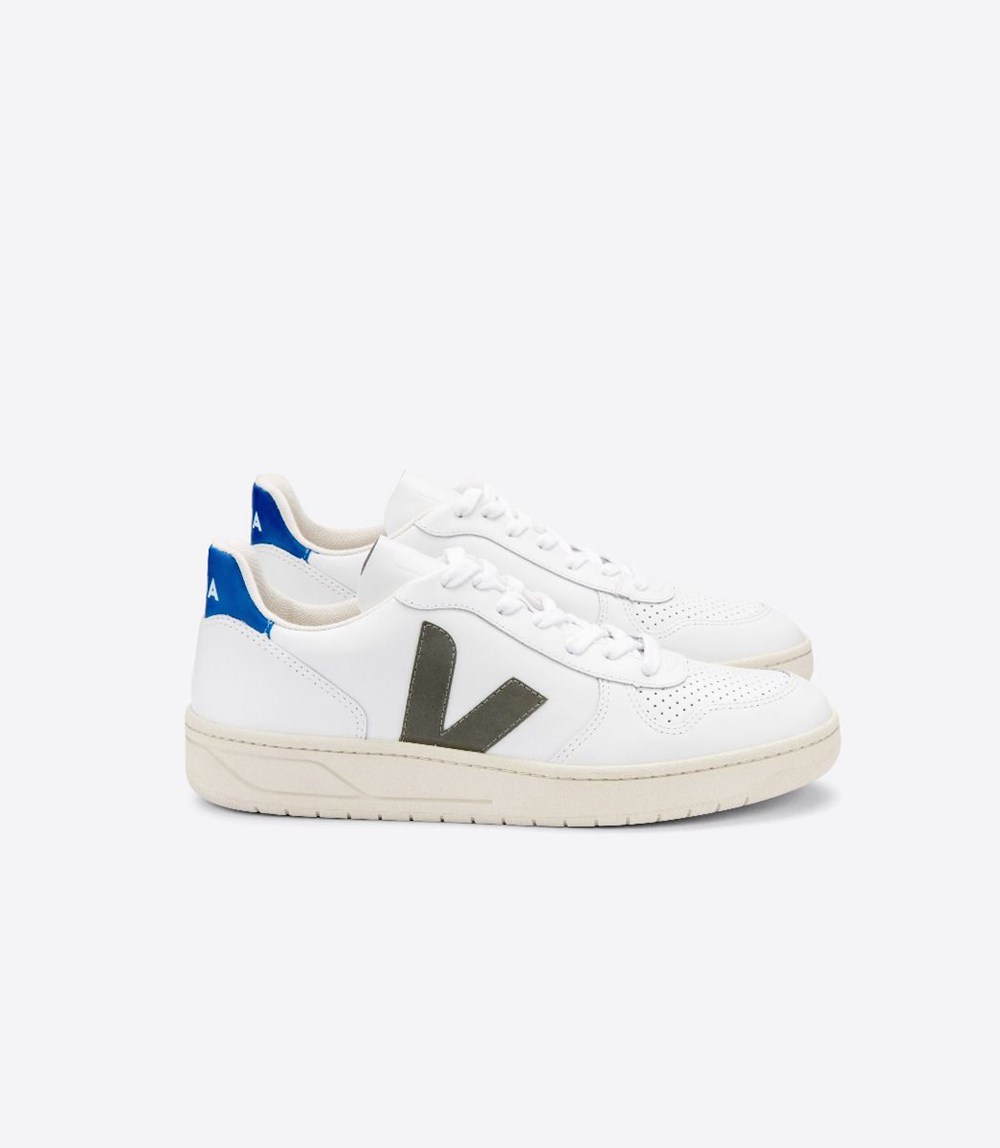 Veja Sneakers Mens - V-10 Leather - White - 0243PEDQK